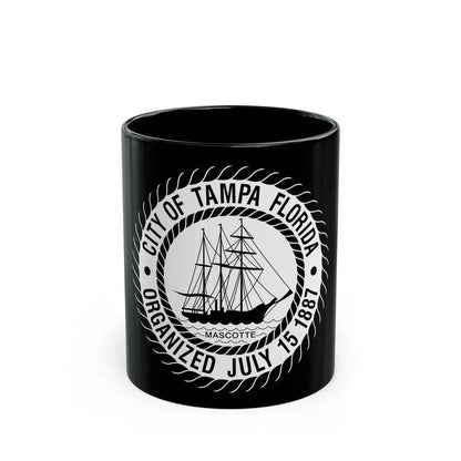 Seal of Tampa Florida - Black Coffee Mug 11oz - Go Mug Yourself