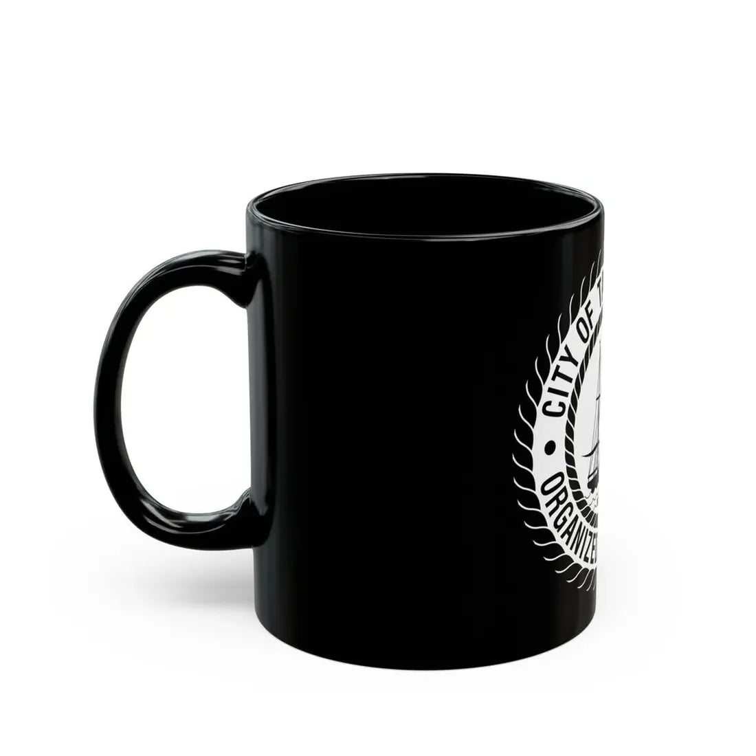 Seal of Tampa Florida - Black Coffee Mug - Go Mug Yourself