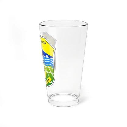 Seal of Tasikmalaya Regency (Indonesia) (Coat of Arms) Pint Glass 16oz - Go Mug Yourself