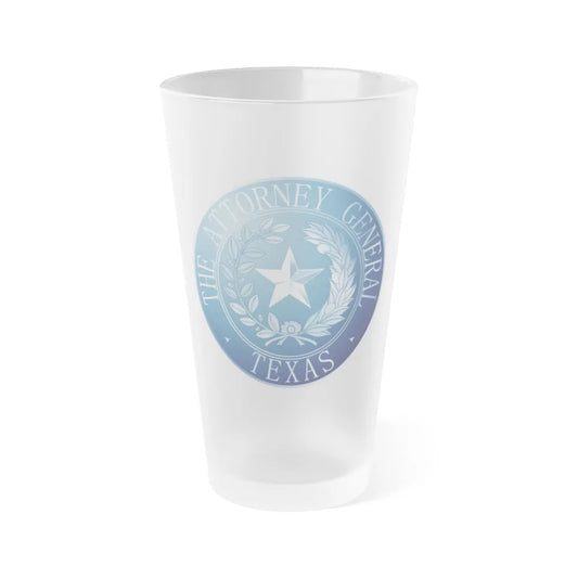 Seal of Texas Attorney General - Frosted Pint Glass 16oz-16oz-Frosted-Go Mug Yourself