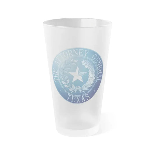 Seal of Texas Attorney General - Frosted Pint Glass 16oz 16oz Frosted - Go Mug Yourself