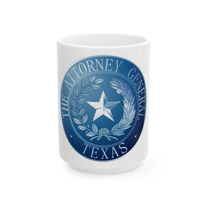 Seal of Texas Attorney General - White Coffee Mug 15oz - Go Mug Yourself