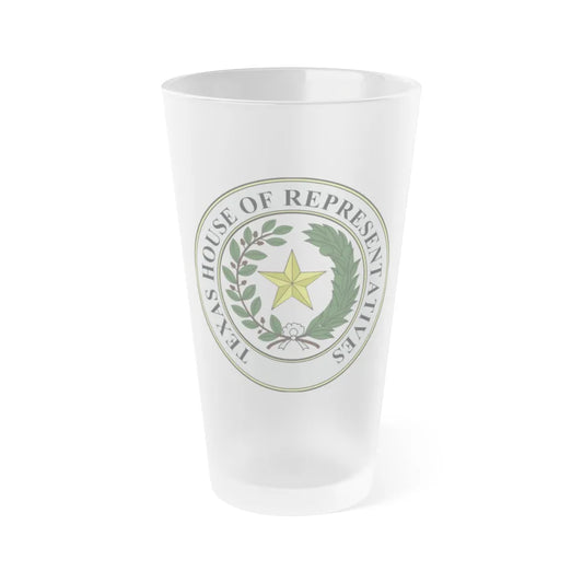 Seal of Texas House of Representatives - Frosted Pint Glass 16oz-16oz-Frosted-Go Mug Yourself