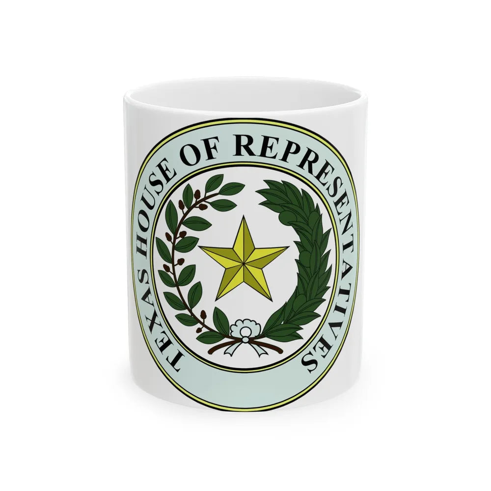 Seal of Texas House of Representatives - White Coffee Mug-11oz-Go Mug Yourself