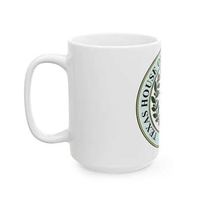 Seal of Texas House of Representatives - White Coffee Mug-Go Mug Yourself