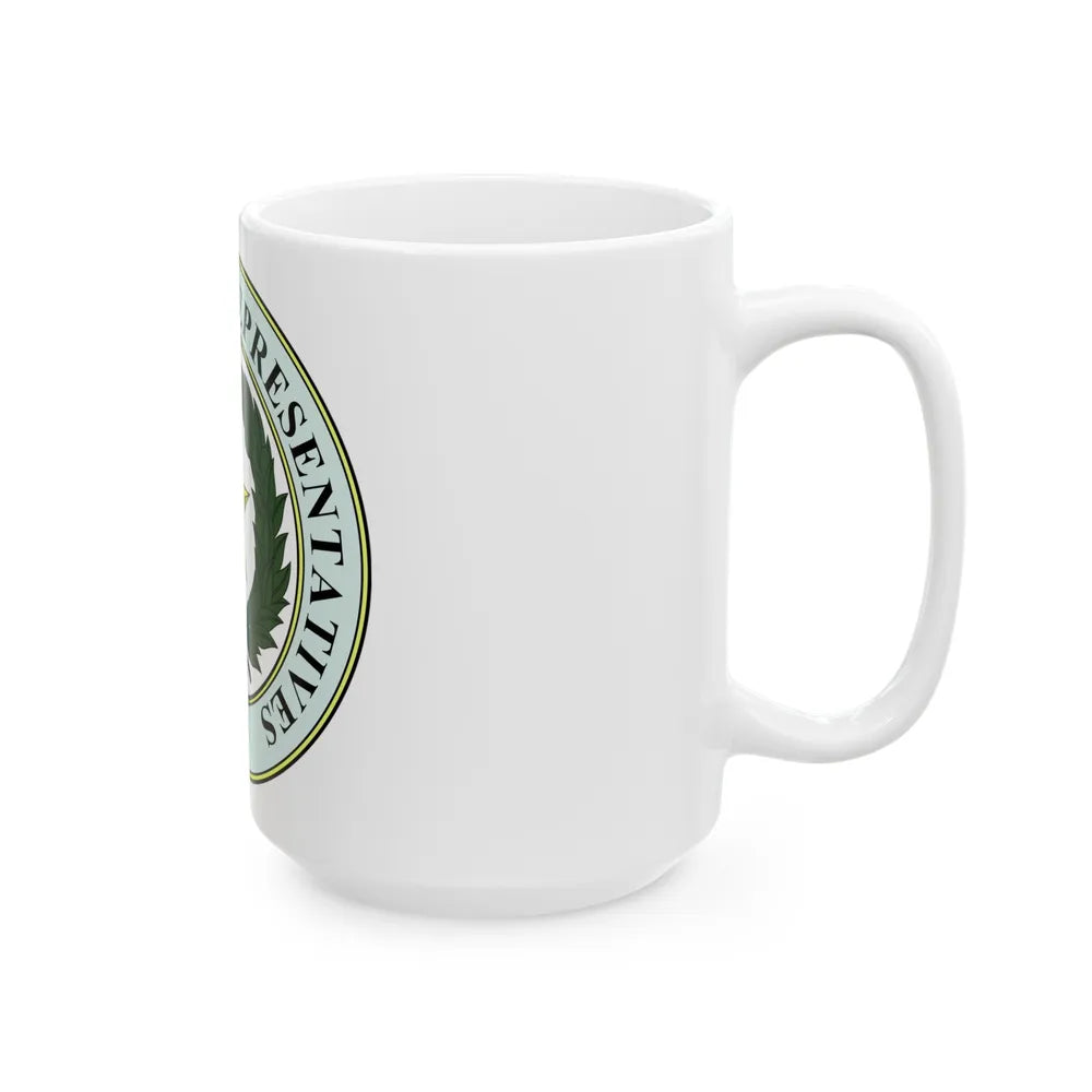 Seal of Texas House of Representatives - White Coffee Mug-Go Mug Yourself