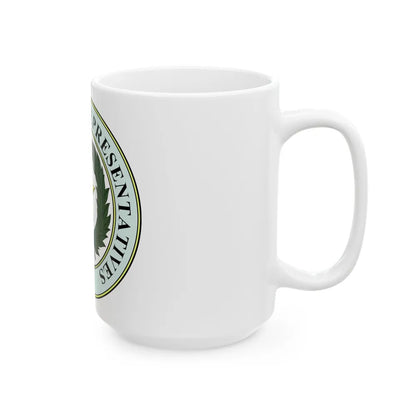 Seal of Texas House of Representatives - White Coffee Mug-Go Mug Yourself