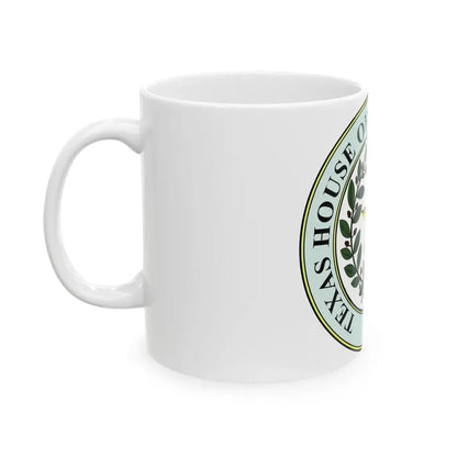 Seal of Texas House of Representatives - White Coffee Mug - Go Mug Yourself