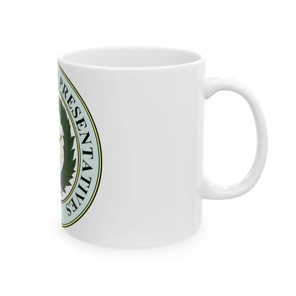 Seal of Texas House of Representatives - White Coffee Mug-Go Mug Yourself