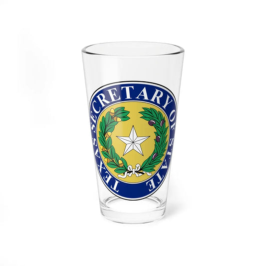 Seal of Texas Secretary of State - Pint Glass 16oz-16oz-Go Mug Yourself