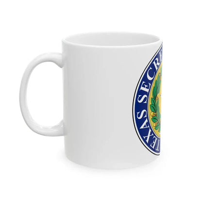 Seal of Texas Secretary of State - White Coffee Mug - Go Mug Yourself