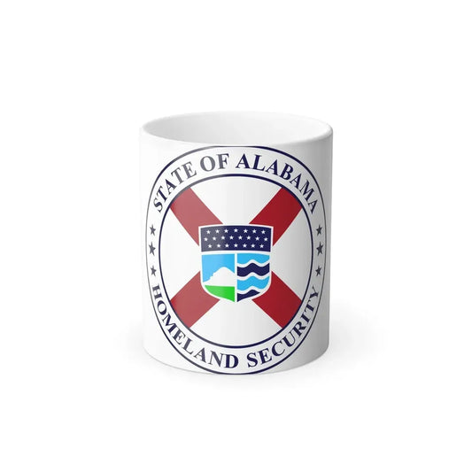 Seal of the Alabama Department of Homeland Security - Color Changing Coffee Mug 11oz - Go Mug Yourself