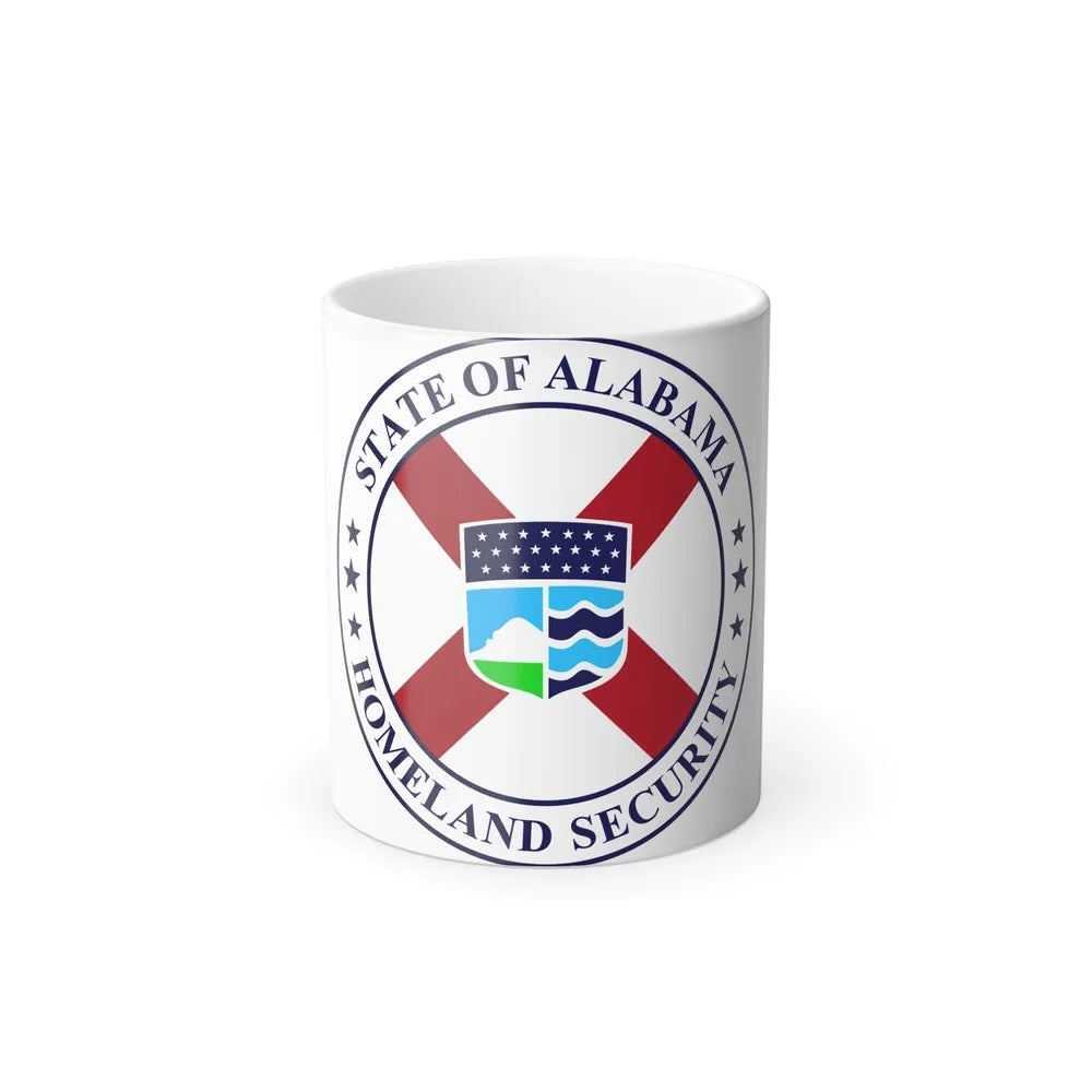 Seal of the Alabama Department of Homeland Security - Color Changing Mug 11oz-11oz-Go Mug Yourself