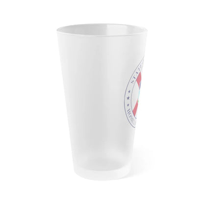 Seal of the Alabama Department of Homeland Security - Frosted Pint Glass 16oz-Go Mug Yourself