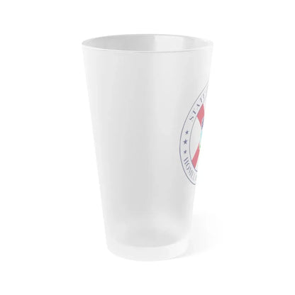 Seal of the Alabama Department of Homeland Security - Frosted Pint Glass 16oz - Go Mug Yourself