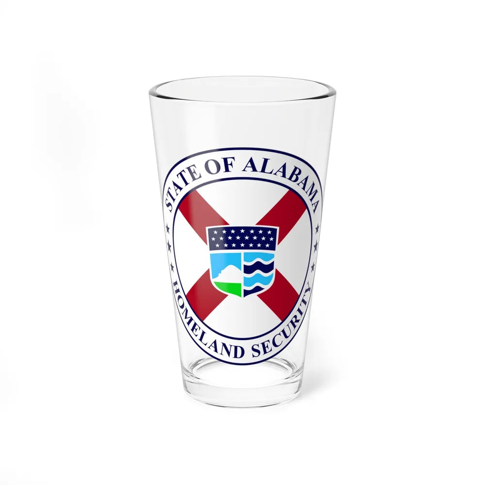 Seal of the Alabama Department of Homeland Security - Pint Glass 16oz-16oz-Go Mug Yourself