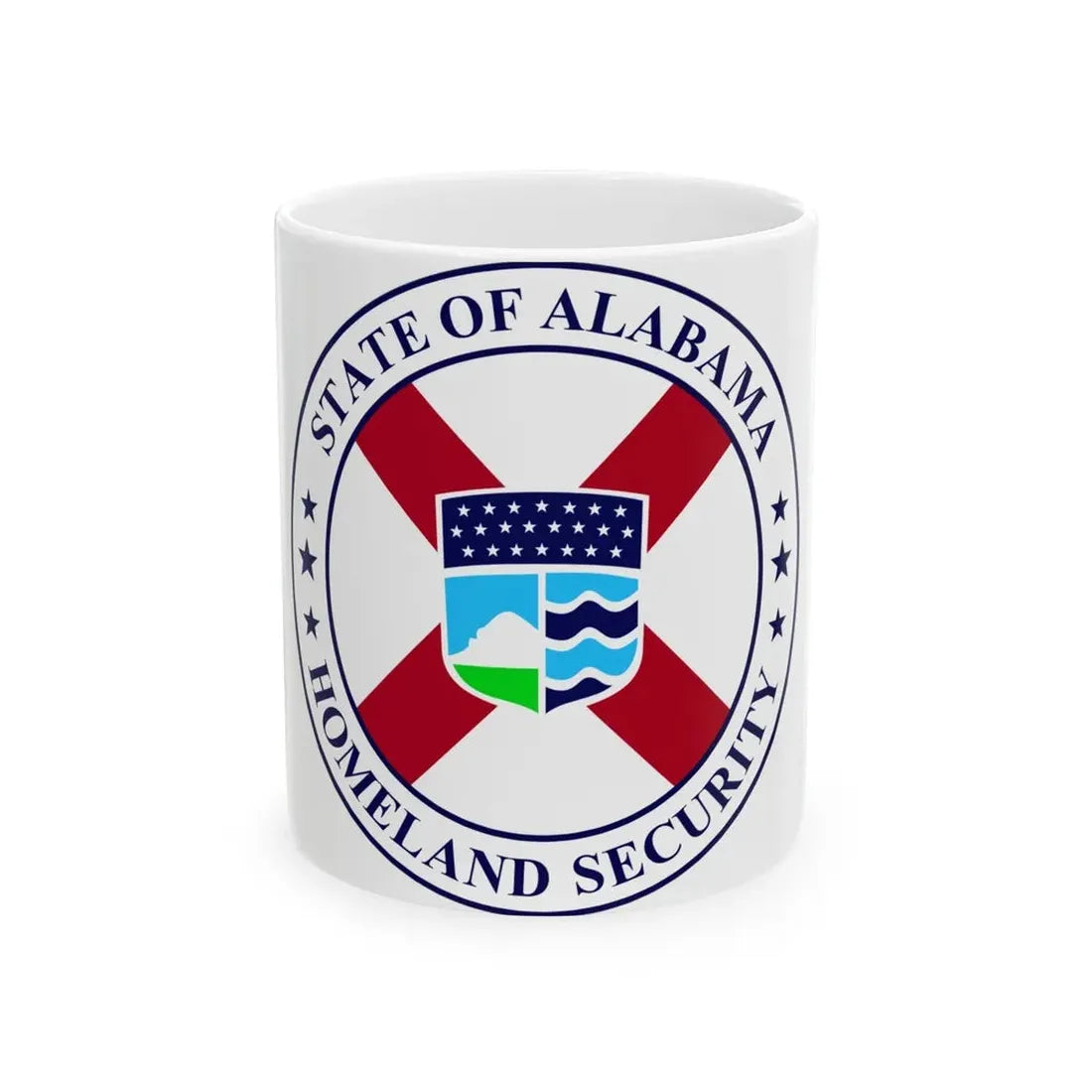 Seal of the Alabama Department of Homeland Security - White Coffee Mug 11oz - Go Mug Yourself