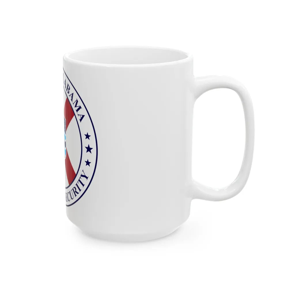 Seal of the Alabama Department of Homeland Security - White Coffee Mug-Go Mug Yourself