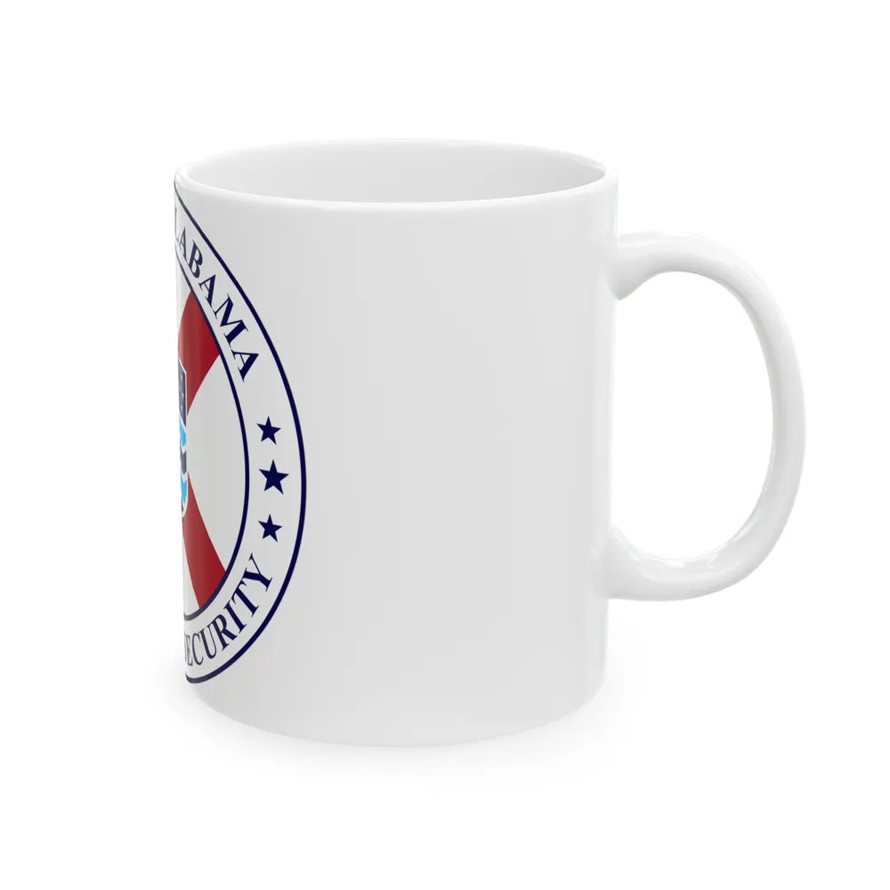 Seal of the Alabama Department of Homeland Security - White Coffee Mug-Go Mug Yourself