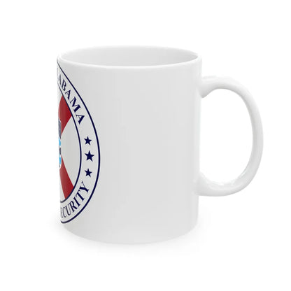 Seal of the Alabama Department of Homeland Security - White Coffee Mug-Go Mug Yourself