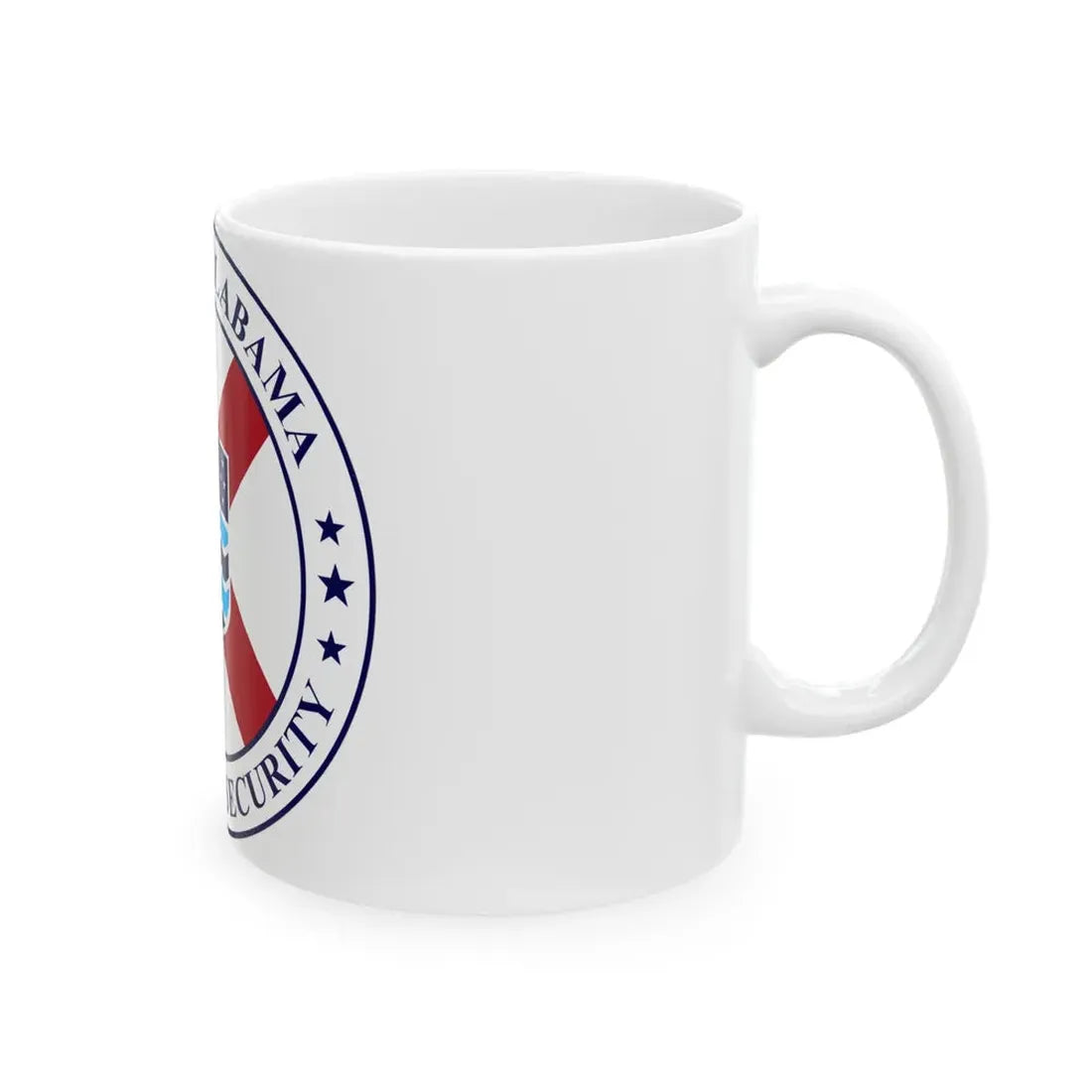 Seal of the Alabama Department of Homeland Security - White Coffee Mug - Go Mug Yourself