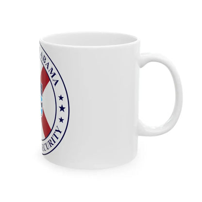 Seal of the Alabama Department of Homeland Security - White Coffee Mug - Go Mug Yourself