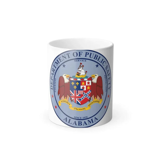 Seal of the Alabama Department of Public Safety - Color Changing Coffee Mug 11oz - Go Mug Yourself
