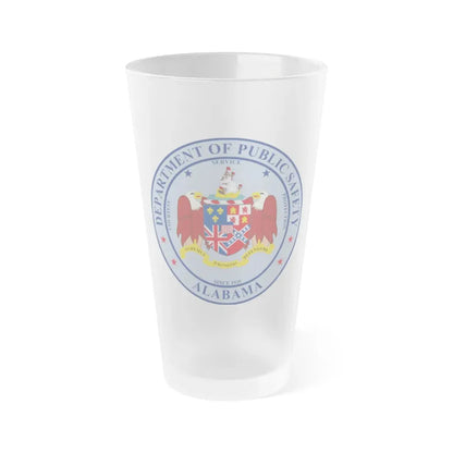 Seal of the Alabama Department of Public Safety - Frosted Pint Glass 16oz 16oz Frosted - Go Mug Yourself