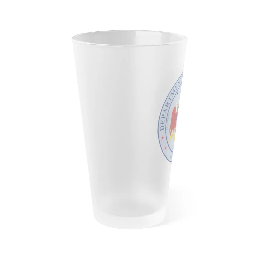 Seal of the Alabama Department of Public Safety - Frosted Pint Glass 16oz-Go Mug Yourself