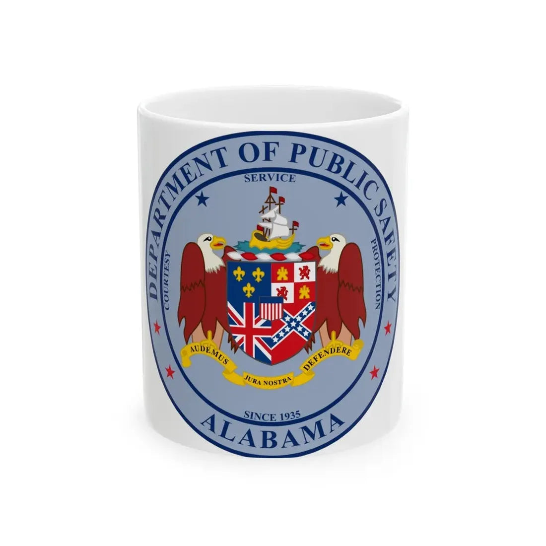 Seal of the Alabama Department of Public Safety - White Coffee Mug 11oz - Go Mug Yourself
