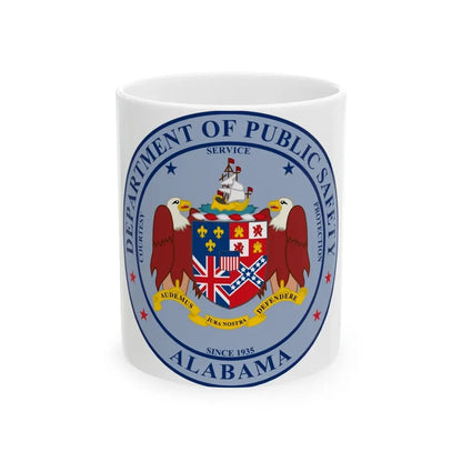 Seal of the Alabama Department of Public Safety - White Coffee Mug 11oz - Go Mug Yourself