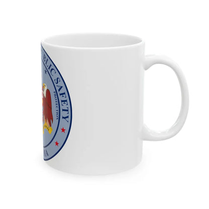 Seal of the Alabama Department of Public Safety - White Coffee Mug-Go Mug Yourself