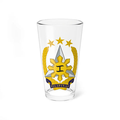 Seal of the Armed Forces of the Philippines (Philippines) (Coat of Arms) Pint Glass 16oz 16oz - Go Mug Yourself
