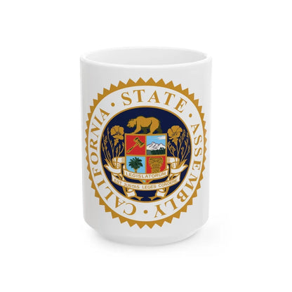 Seal of the Assembly of the State of California - White Coffee Mug-15oz-Go Mug Yourself