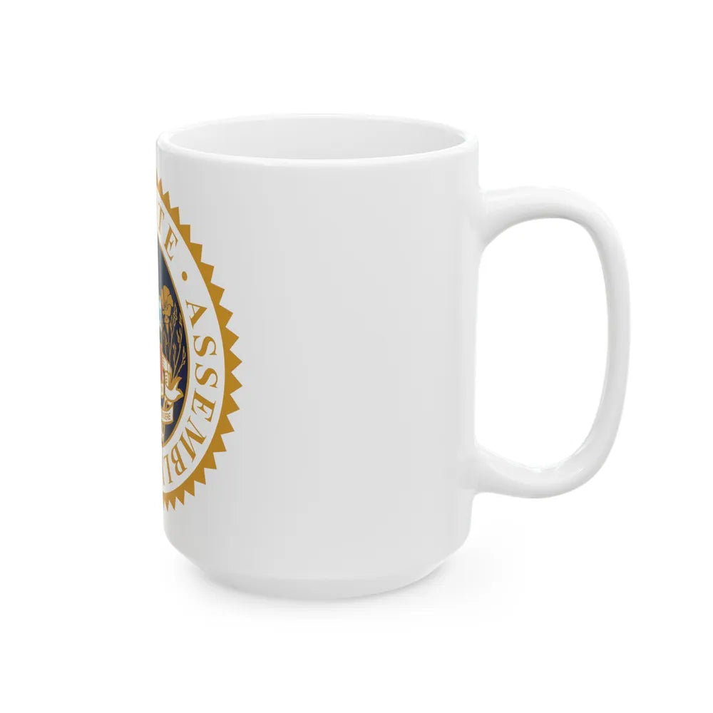 Seal of the Assembly of the State of California - White Coffee Mug-Go Mug Yourself