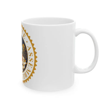 Seal of the Assembly of the State of California - White Coffee Mug-Go Mug Yourself