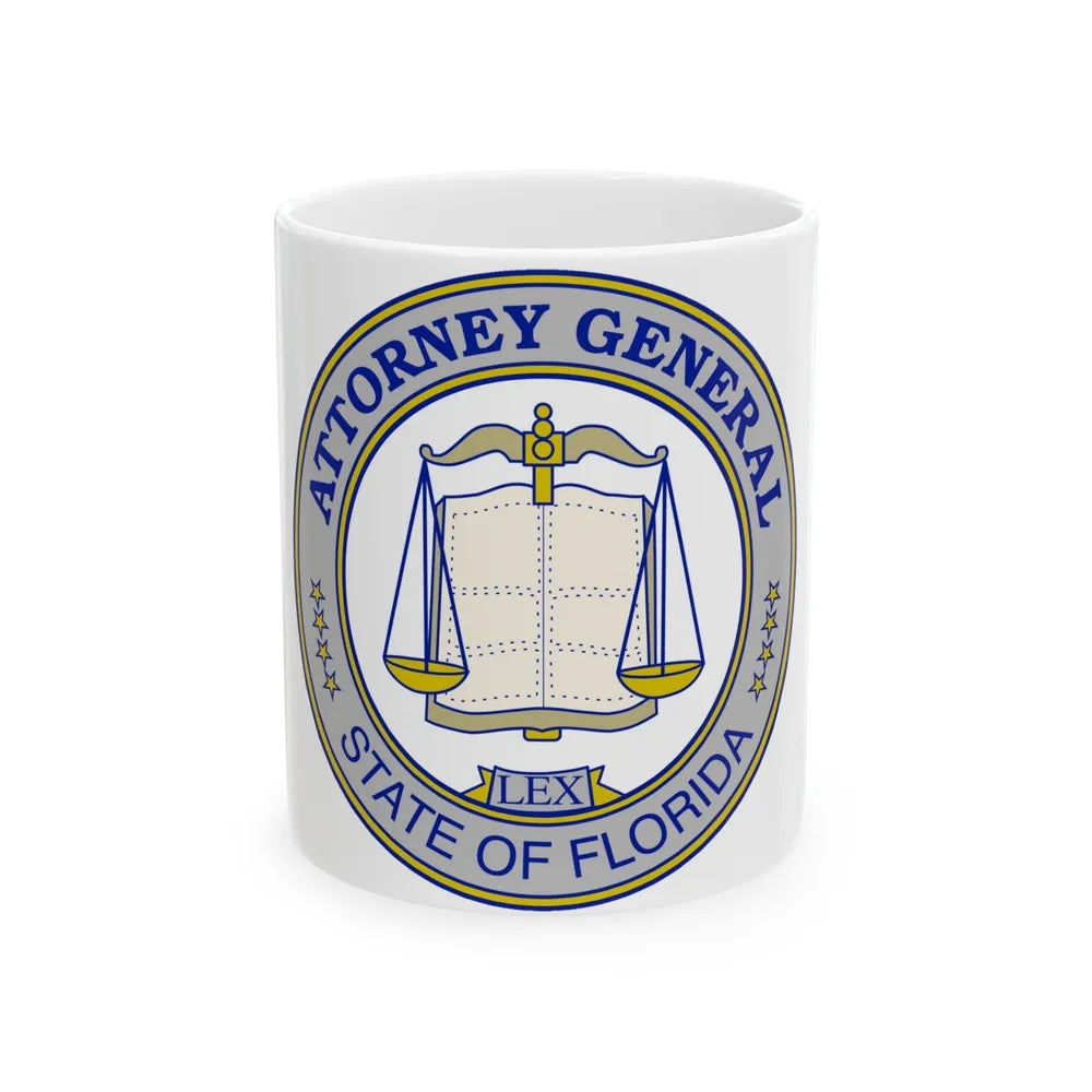 Seal of the Attorney General of Florida - White Coffee Mug-11oz-Go Mug Yourself