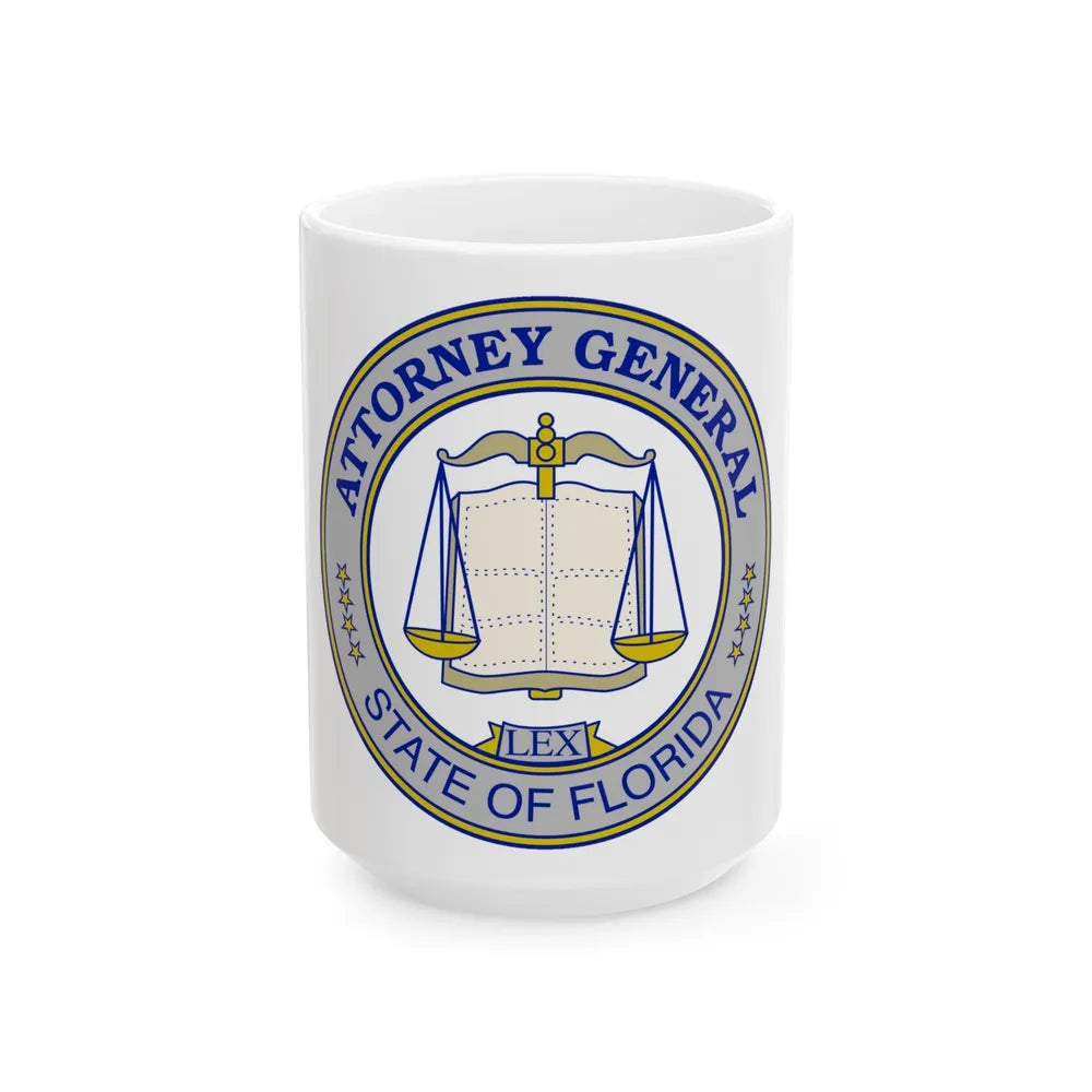 Seal of the Attorney General of Florida - White Coffee Mug-15oz-Go Mug Yourself