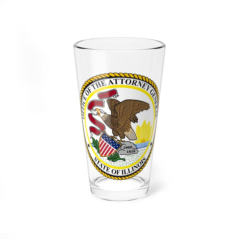 Seal of the Attorney General of Illinois - Pint Glass 16oz-16oz-Go Mug Yourself