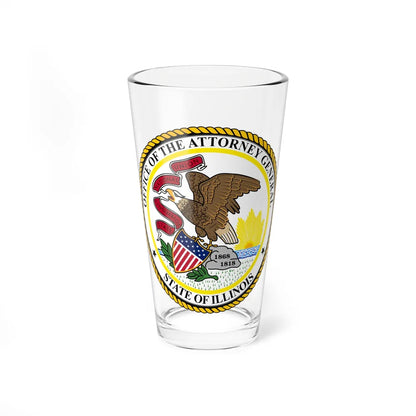 Seal of the Attorney General of Illinois - Pint Glass 16oz-16oz-Go Mug Yourself