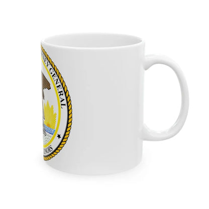 Seal of the Attorney General of Illinois - White Coffee Mug-Go Mug Yourself