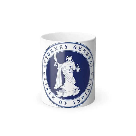 Seal of the Attorney General of Indiana - Color Changing Coffee Mug 11oz - Go Mug Yourself