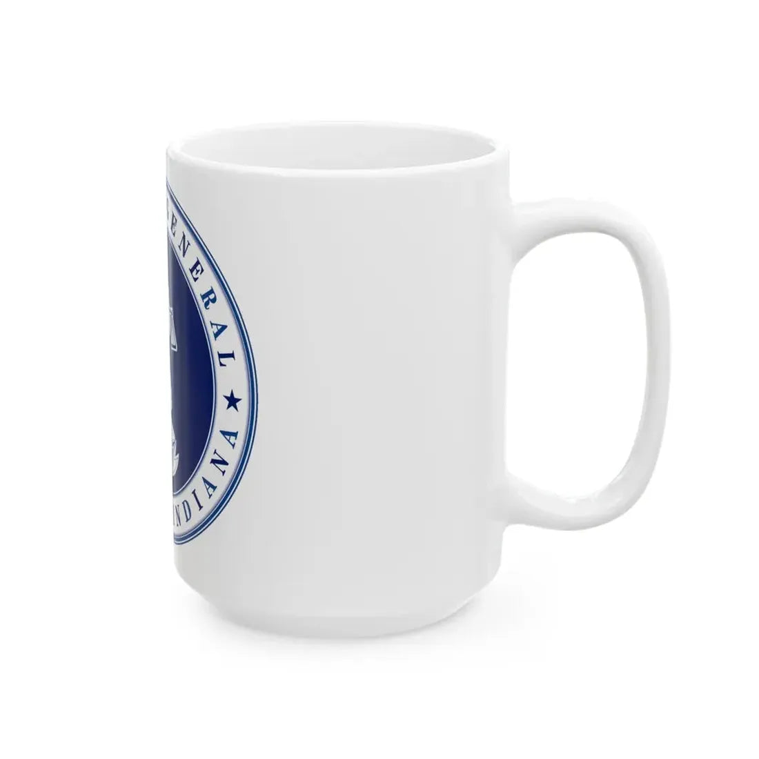 Seal of the Attorney General of Indiana - White Coffee Mug - Go Mug Yourself