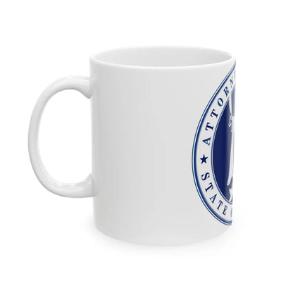 Seal of the Attorney General of Indiana - White Coffee Mug-Go Mug Yourself