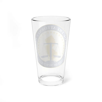 Seal of the Attorney General of New Jersey - Pint Glass 16oz-Go Mug Yourself