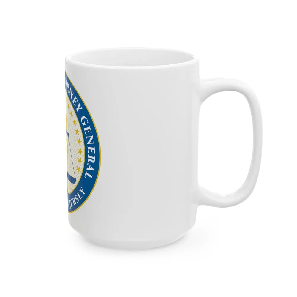 Seal of the Attorney General of New Jersey - White Coffee Mug-Go Mug Yourself