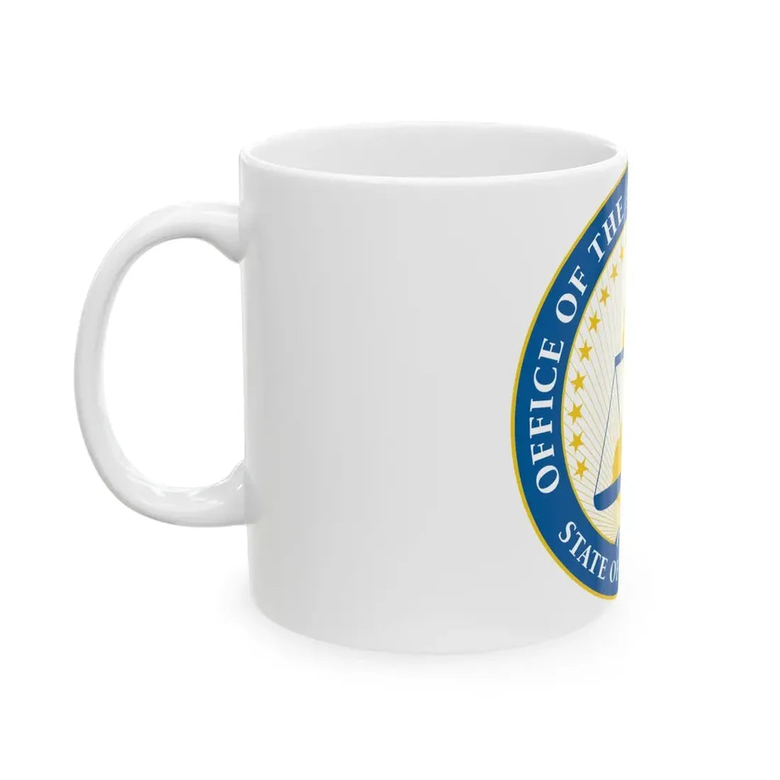 Seal of the Attorney General of New Jersey - White Coffee Mug - Go Mug Yourself