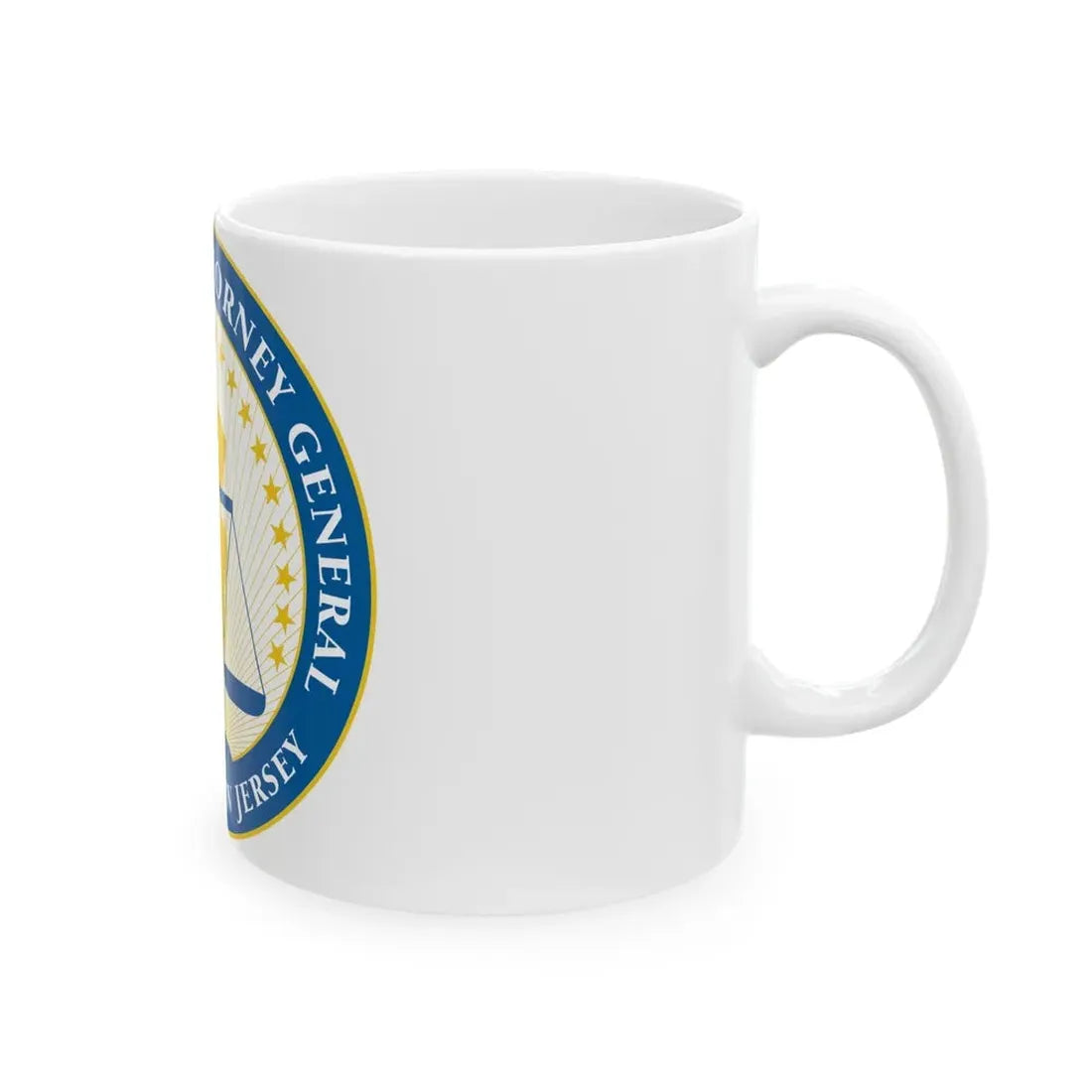 Seal of the Attorney General of New Jersey - White Coffee Mug - Go Mug Yourself