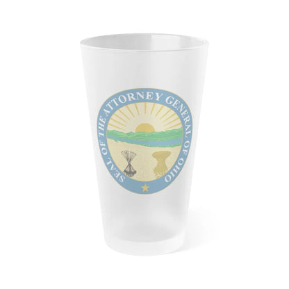 Seal of the Attorney General of Ohio - Frosted Pint Glass 16oz-16oz-Frosted-Go Mug Yourself