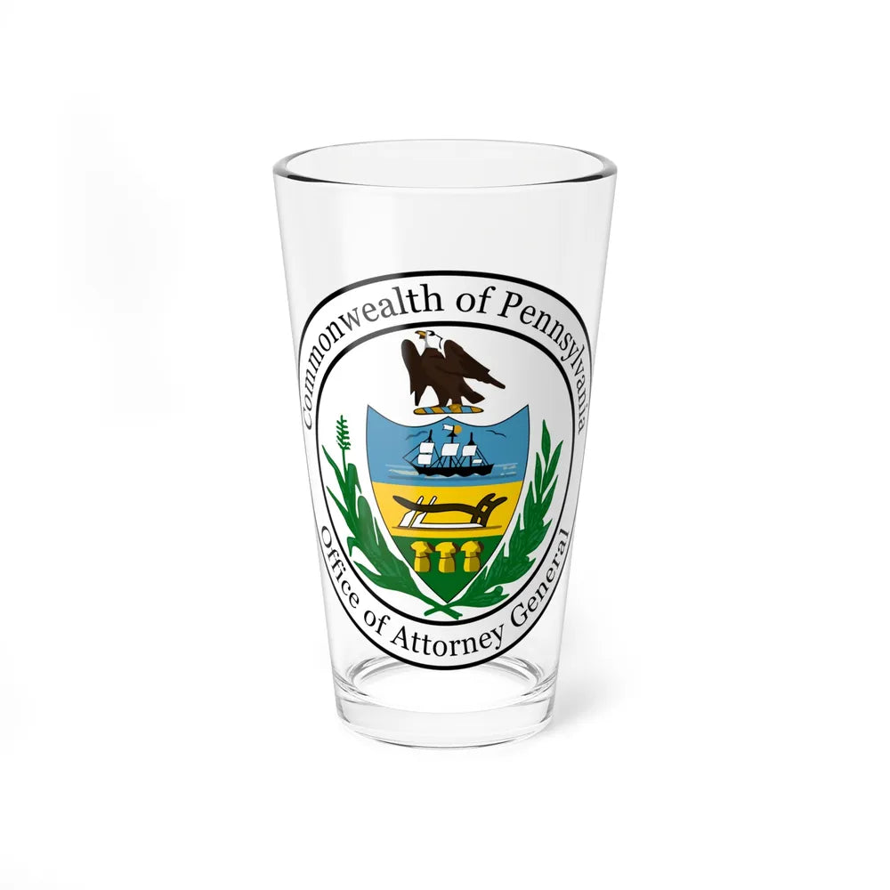 Seal of the Attorney General of Pennsylvania - Pint Glass 16oz-16oz-Go Mug Yourself